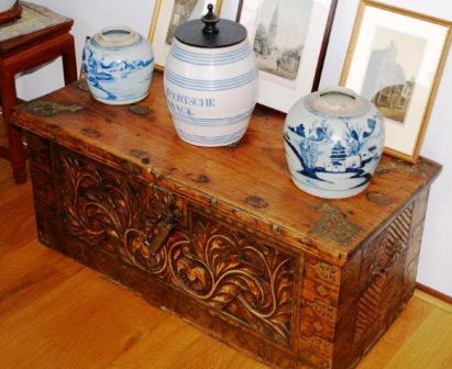 Antique Omani wooden chest 
